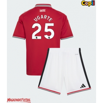 Manchester United Manuel Ugarte #25 Echipament de Fotbal Replică 2026-27 Copii Acasa (+ Șorturi)